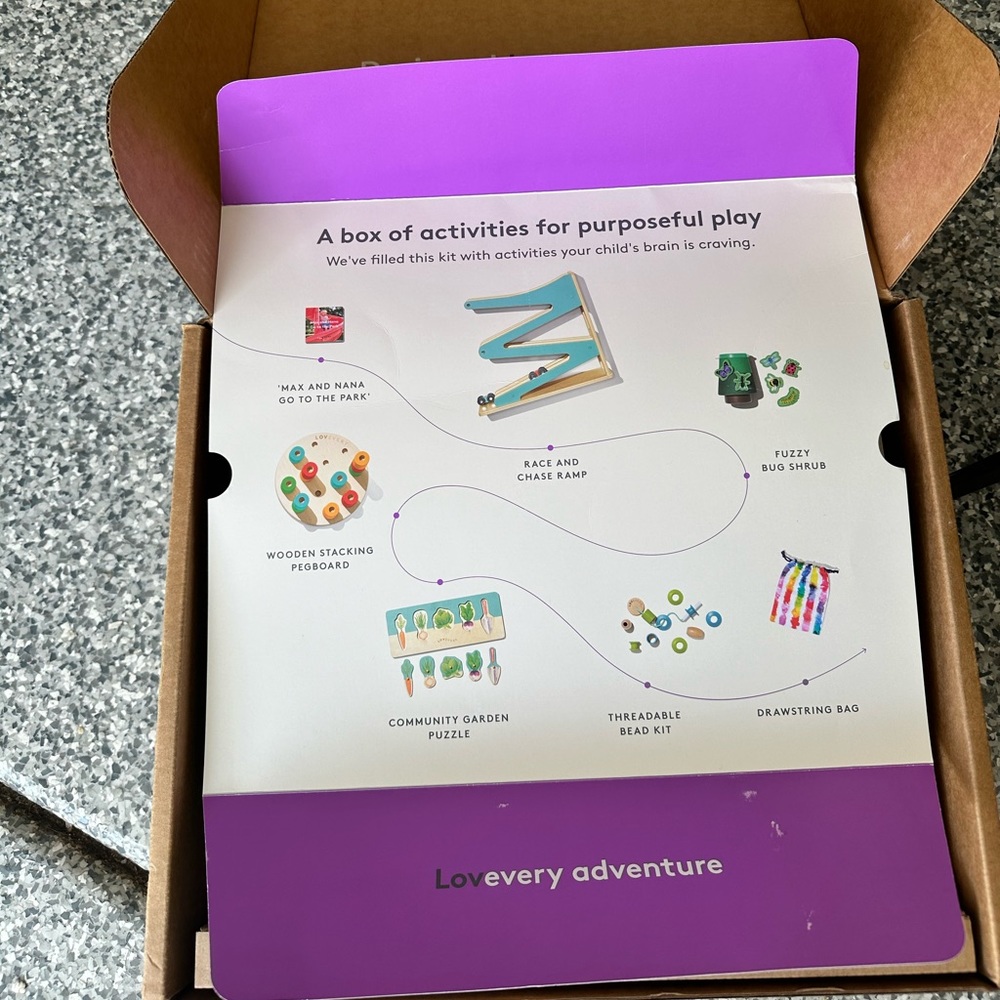 Lovevery adventurer toy kit